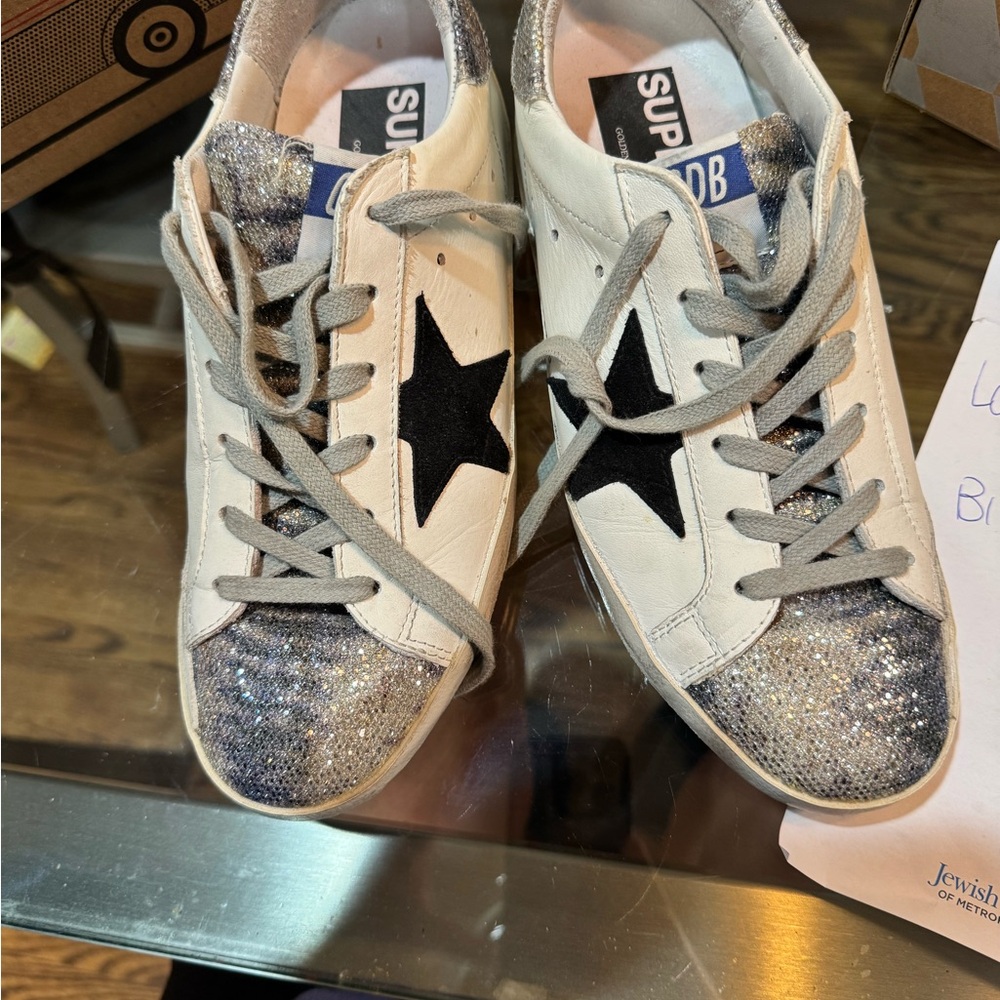 Golden goose superstars zebra glitter size 38 - Picture 6 of 6